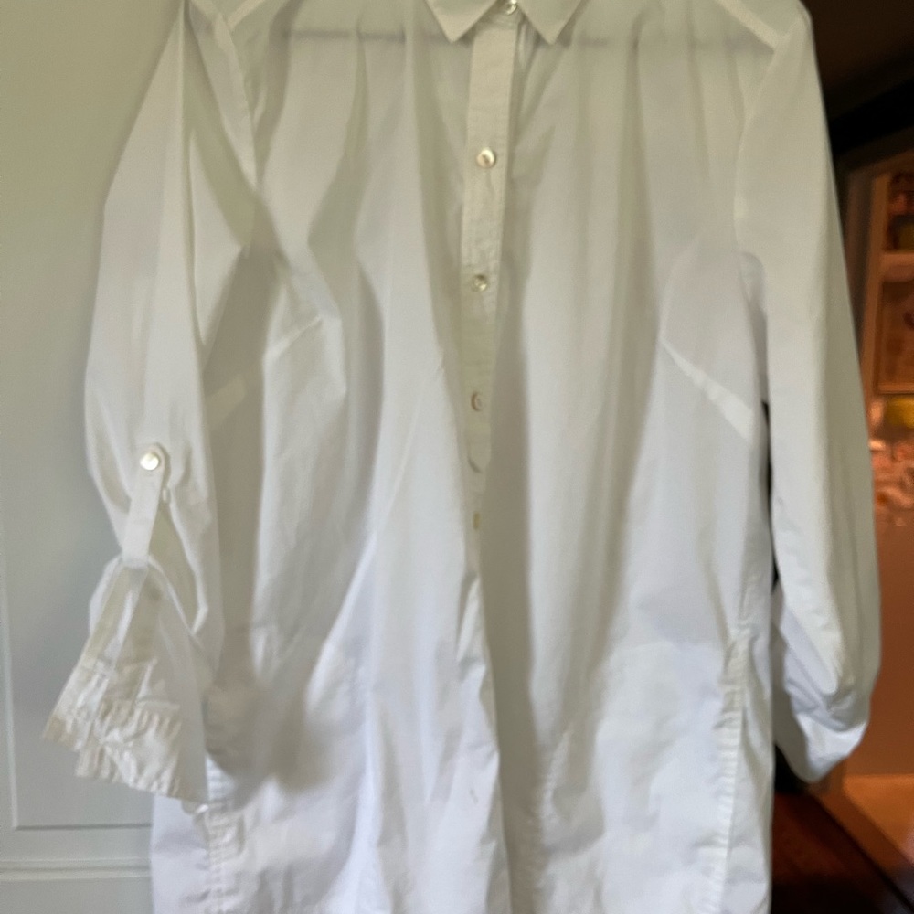 JJill White tunic top